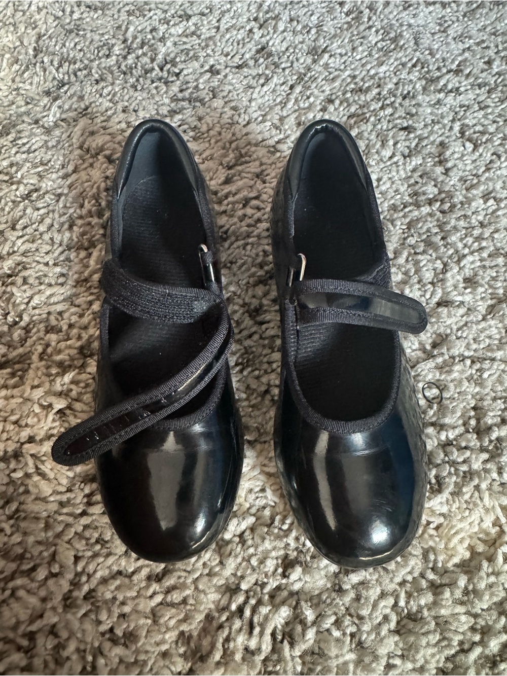 Glossy Black Patent tap shoes